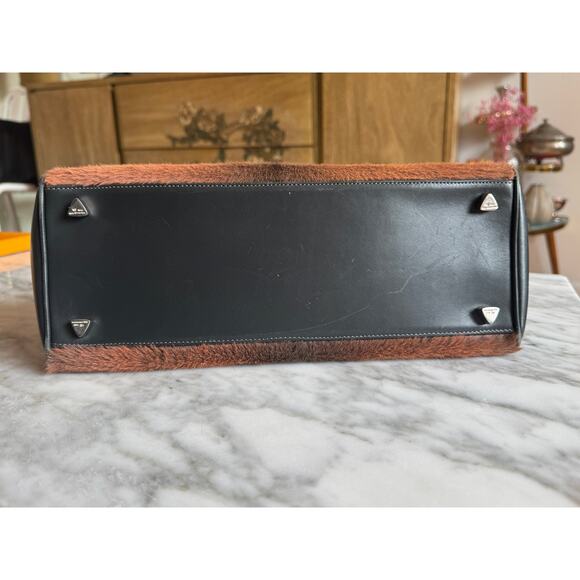 Kieselstein-Cord Exotic Leather Relic Mosaic Ponyhair Tote - Picture 5 of 10